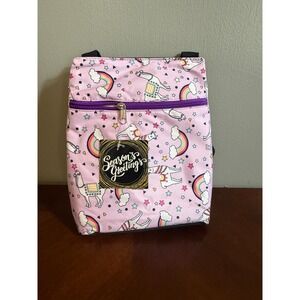 Pink Llama Rainbow Mini‎ Backpack Small Travel Bag Kids Tote